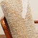 Vintage armchair in safari beige, 1965 mid-century modern design.