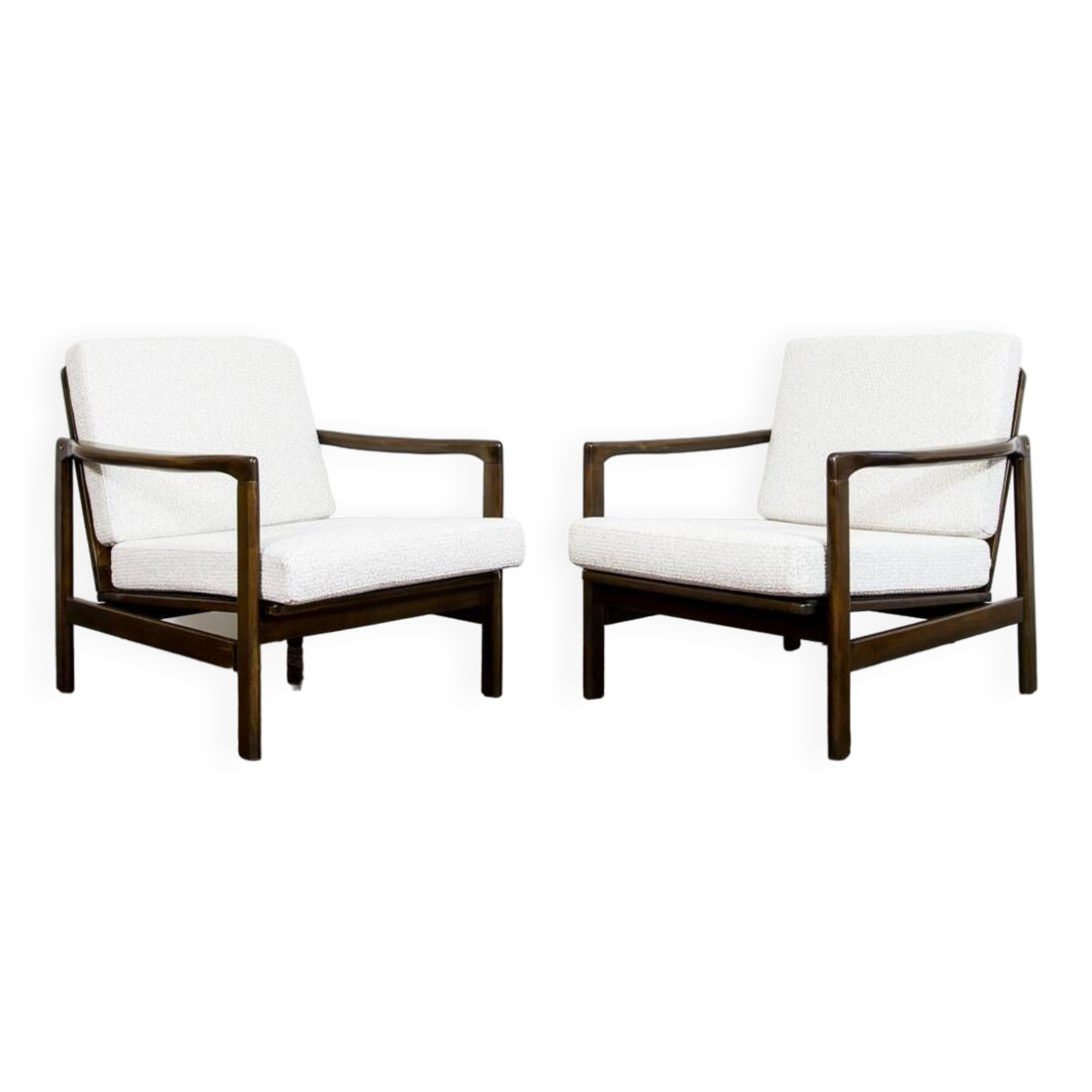 Pair of B-7522 Armchairs by Zenon Bączyk, 1960s