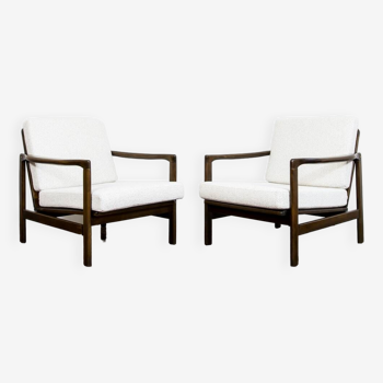 Pair of B-7522 Armchairs by Zenon Bączyk, 1960s