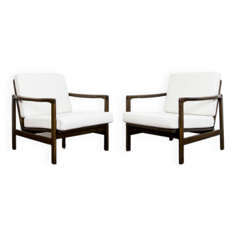 Pair of B-7522 Armchairs by Zenon Bączyk, 1960s