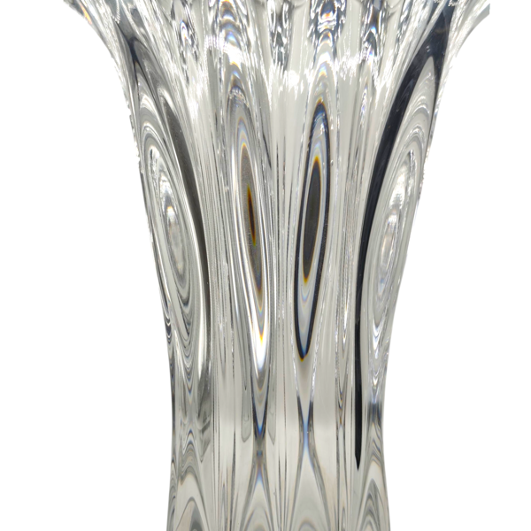 Vase en cristal Vannes vintage des années 1970 - Design sculptural de forme libre