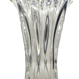 Vintage 1970s Vannes Crystal Vase - Sculptural Freeform Design