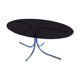 Vintage smoked glass Space Age dining table