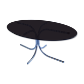 Vintage SPACE ACE smoked glass dining table