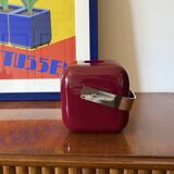 Space age red Ice Bucket, Guzzini Italy, ca. 1970s