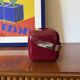 Space age red Ice Bucket, Guzzini Italy, ca. 1970s