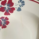 Set of 12 earthenware plates Salins, Nelly red