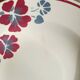 Set of 12 earthenware plates Salins, Nelly red