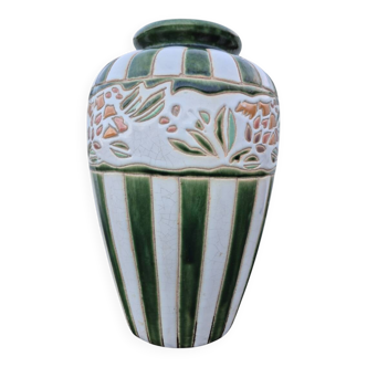 vase céramique emmaillé 1920/1930 ( dans le gout kéramis )