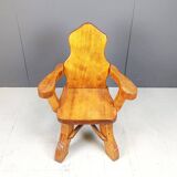 Vintage brutalist armchair, 1960s