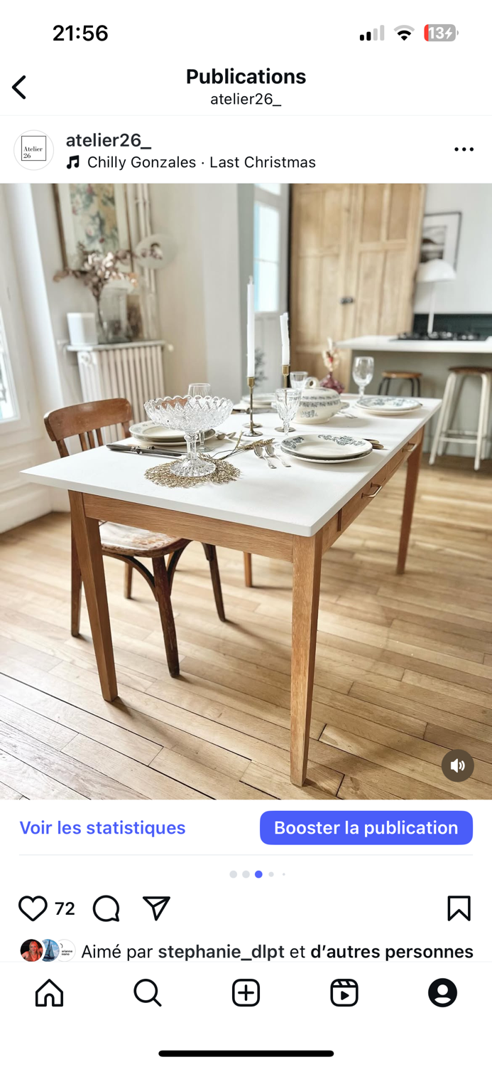 Vintage dining table