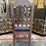 Suite of 6 Louis XV solid oak style chairs