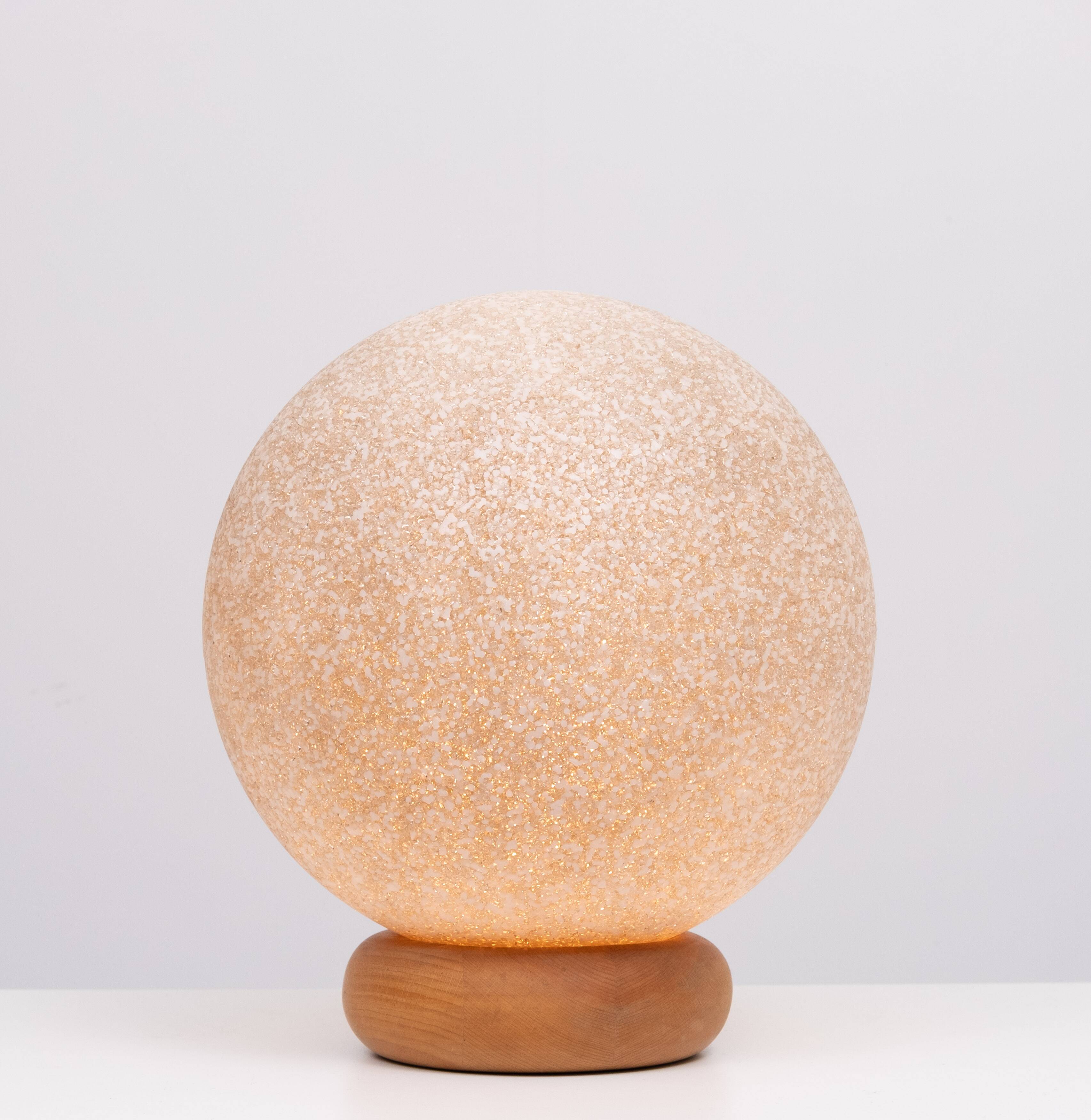 Ball lamp on Pine base 1970 France