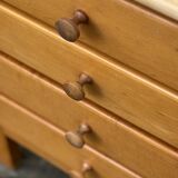 Vintage Pinewood Desk and Chair