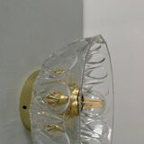 Vintage molded glass lampshade - tableware collection -