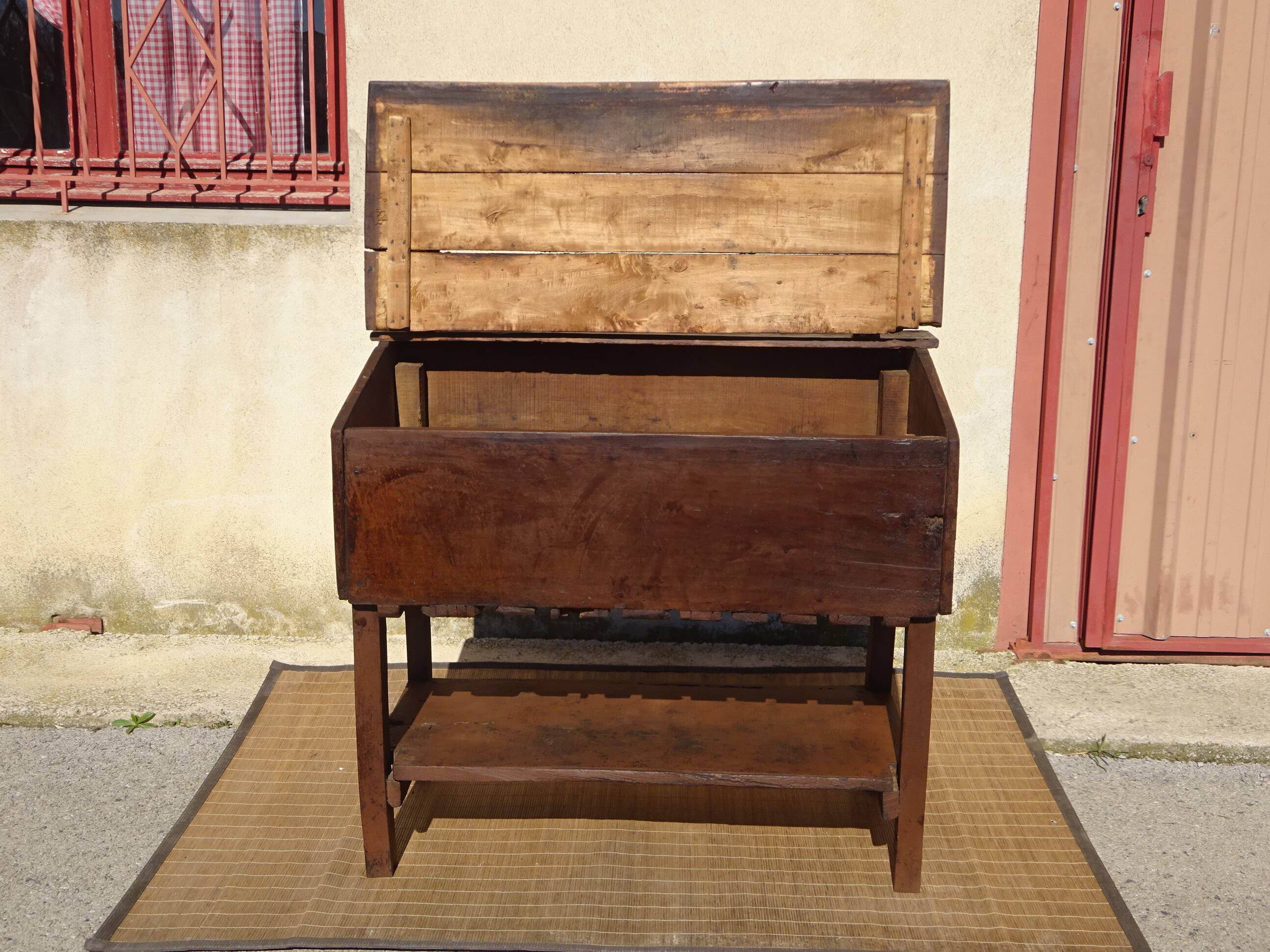 Antique oak furniture, dish drainer