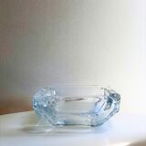 Cendrier en verre de forme carrée