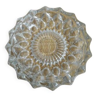 Vintage decorative glass ashtray