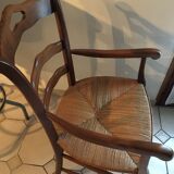Solid cherry armchair