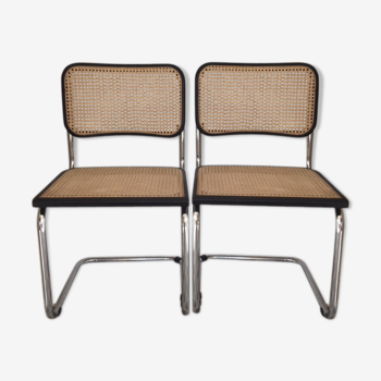 Pair of B32 chairs by Marcel Breuer for Knoll Editions