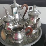 Coffee and tea tray service Les Étains du Manoir.