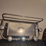 Coat and hat racks in aluminum from the 1950s