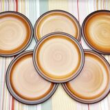 Assiettes plates grès Meylan St Amand