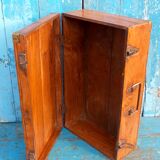 Antique indian wooden suitcase