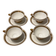 Service for 4 cups + saucers Haviland Limoges Porcelain
