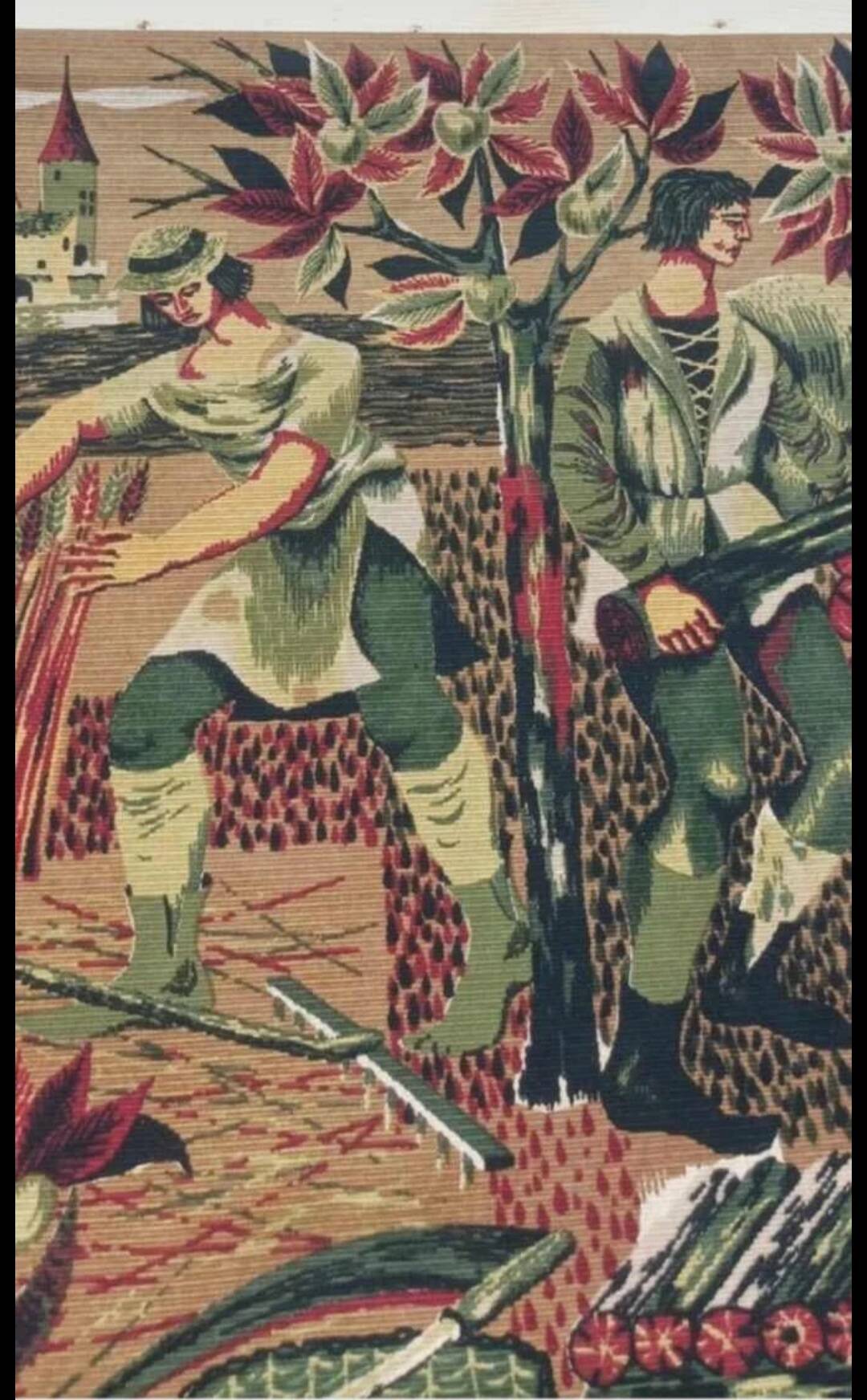 Art tapestry signed by Jean-Claude Bissery – Atelier Robert Four, Aubusson