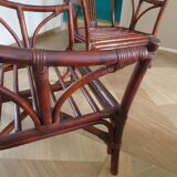 Bamboo and bentwood armchair from the 60s