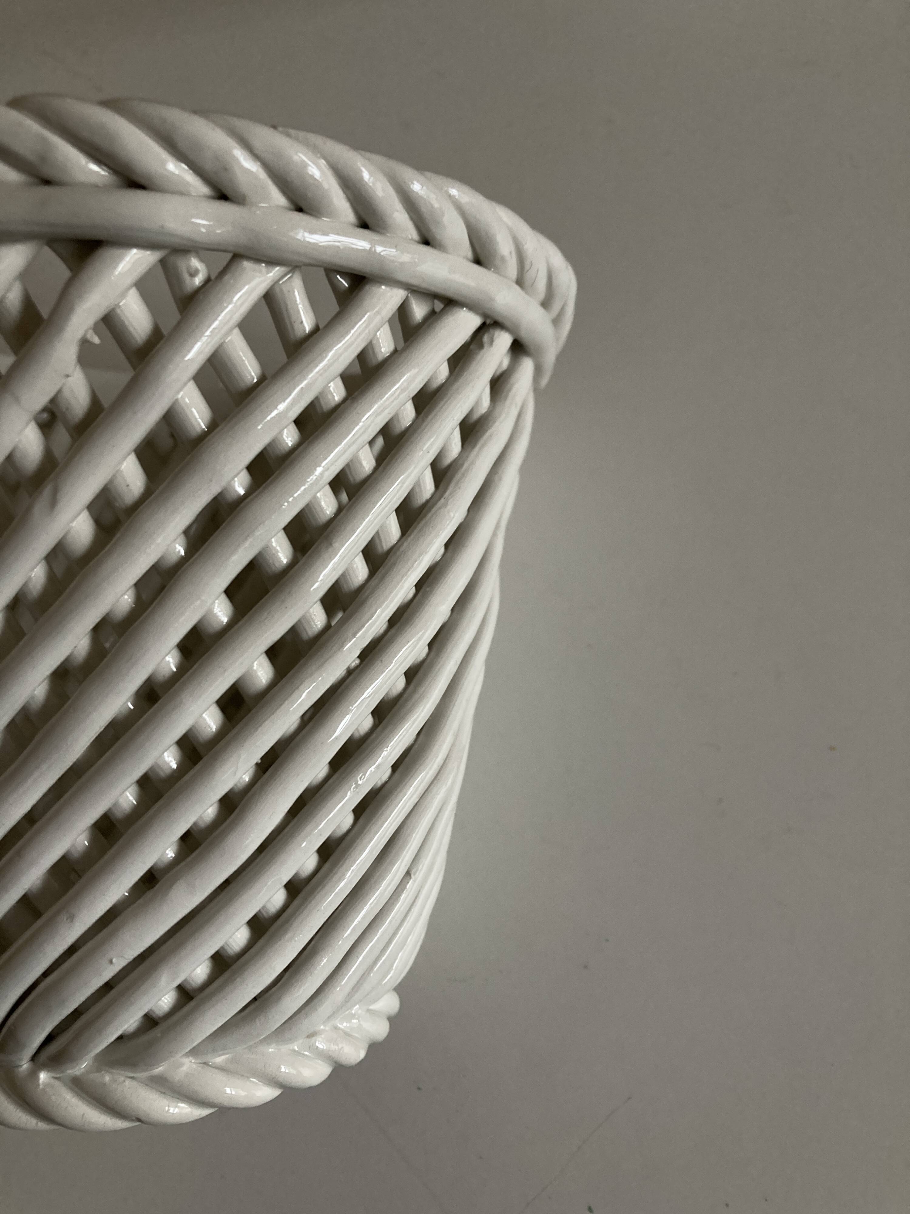 Ceramic pot cover from Bassano 1960 numbered Italian work