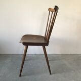 Suite of 6 chairs bistro Menuet by Baumann, circa 1970.