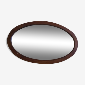 Miroir ovale biseauté 83x52cm