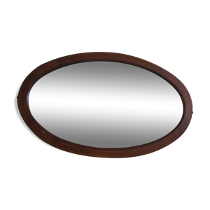 miroir ovale biseauté