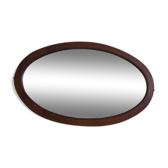 Oval beveled mirror 83x52cm