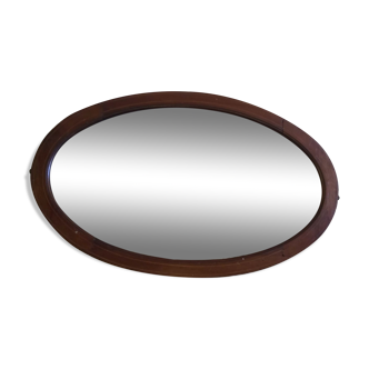 Beveled oval mirror 83x52cm
