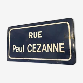 Plaque de rue Paul Cezanne