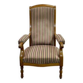 Voltaire III armchair, late 19th century, in cherry wood