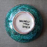 Italian glazed ceramic candle holder Baldelli 1950s 1960s