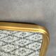 Vintage wall mirror with gold rim