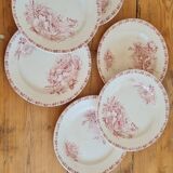 Serving of 6 plates in iron earth