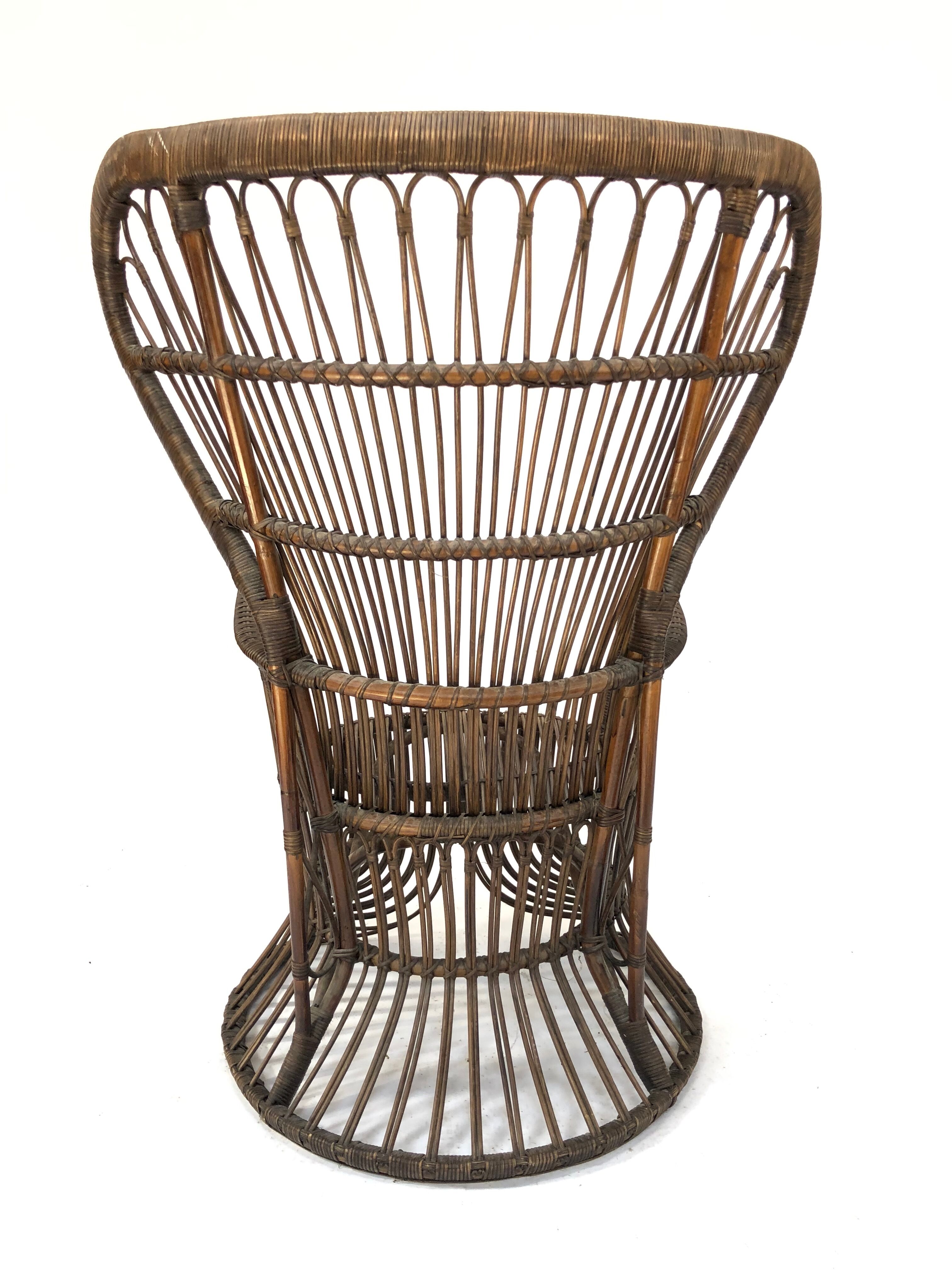 Armchair in rattan