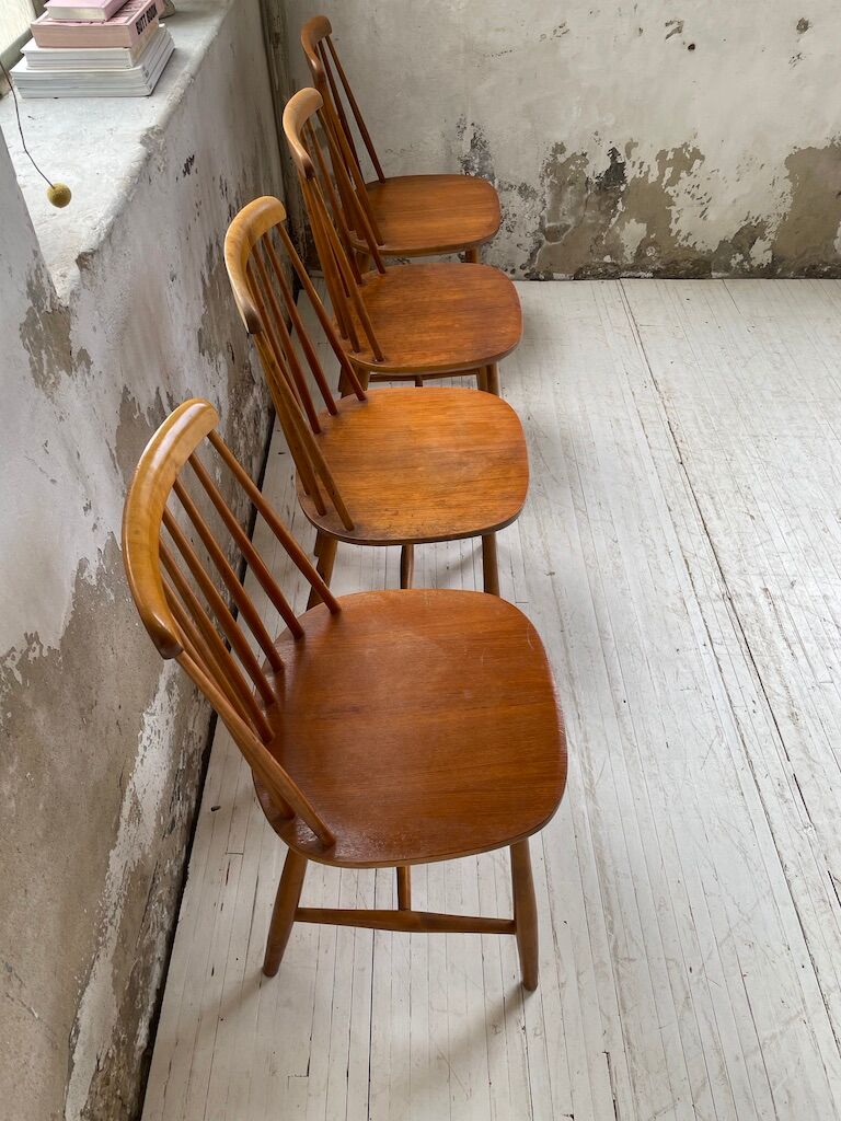 4 Scandinavian chairs Sweden Stolfabrik