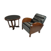 Fauteuil & table basse mid-century sur mesure