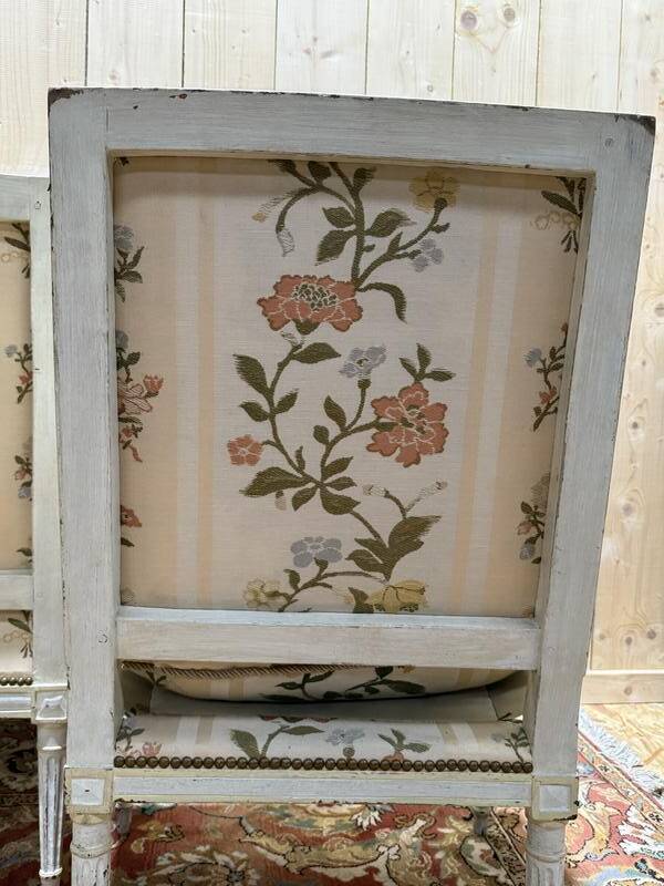 Salon de style Louis XVI Canapé et Paire de fauteuils