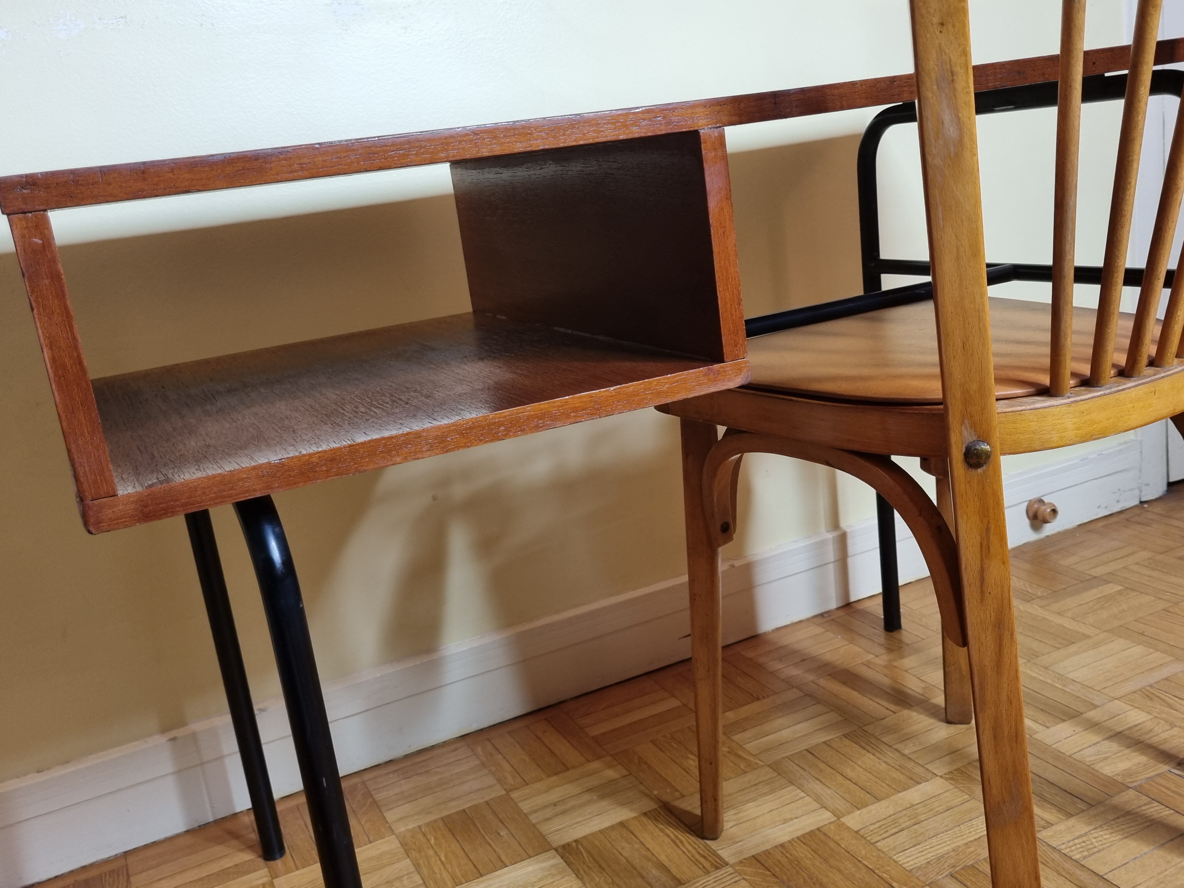 Baumann chair and desk set 50s-60s
