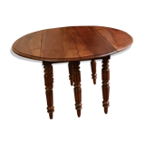 Round table cherry wood shutters, 6 feet, extendable 10/12 cutlery