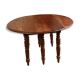 Round table cherry wood shutters, 6 feet, extendable 10/12 cutlery