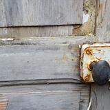 Old door beautiful patina height 208 cm